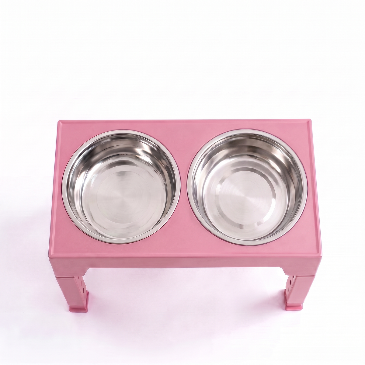 Adjustable Pet Feeding Bowl with Stainless Steel and Slow Feeder