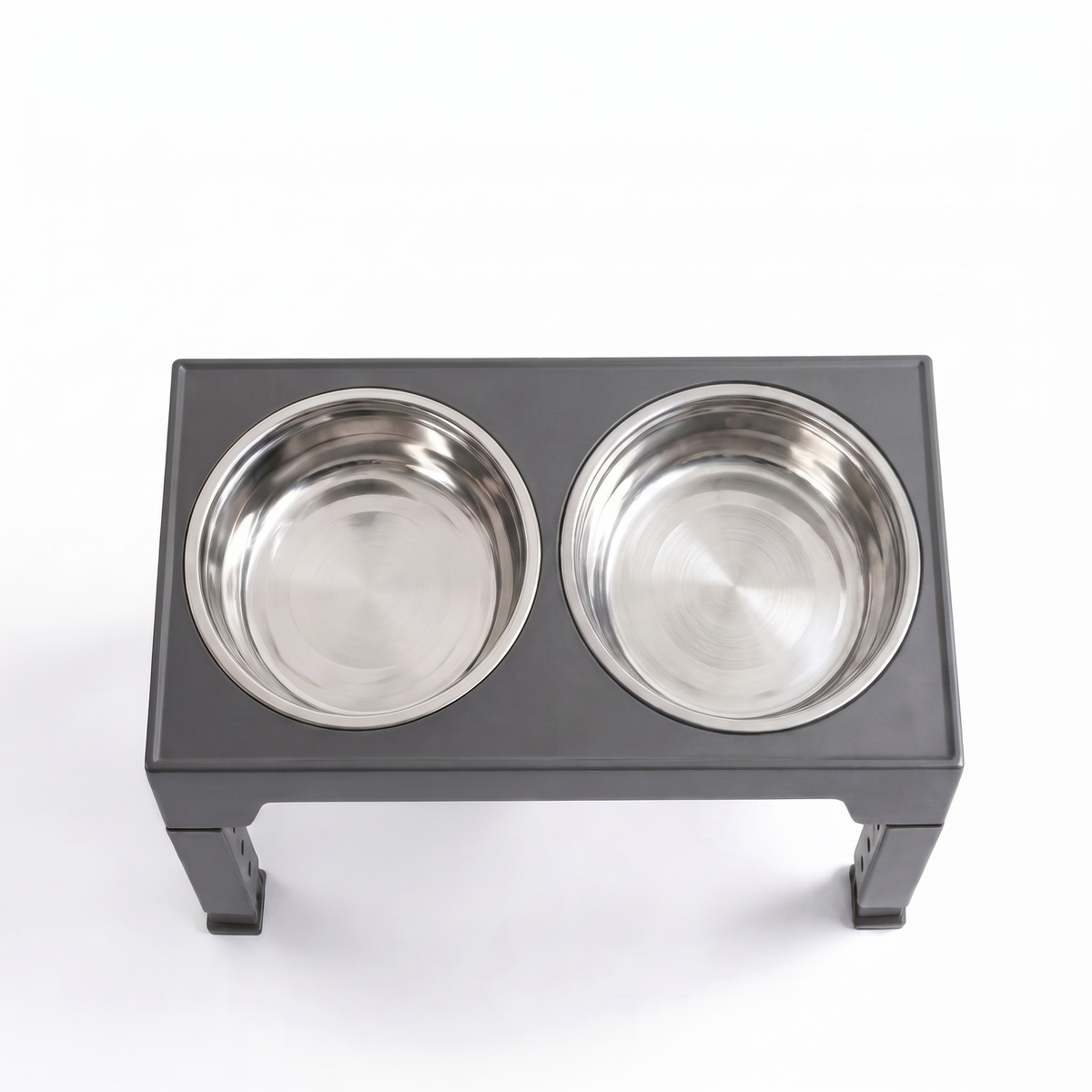 Adjustable Pet Feeding Bowl with Stainless Steel and Slow Feeder